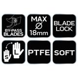 Sekator by-pass 200 mm, zakres do 18 mm, regulowany rozstaw