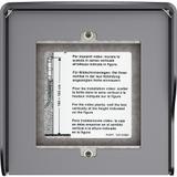 Obudowa natynkowa z daszkiem do paneli Sfera - 1 moduł - Stalowoszara, Bticino