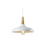 OPRAWA SUFITOWA SKANDI 4,7504, AC220-240V, 50/60Hz, 1*E27, IP20, ŚREDNICA 35 cm, POJEDYNCZA, BIAŁA