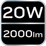 Latarka akumulatorowa USB C 2000 lm CHN LED