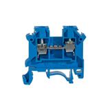 ZSG1-2.5Nn ,  Złączka szynowa gwintowa, seria NOWA, 2,5 mm2, TS 32,35, 1 tor, niebieski