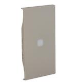 LIVING NOW 'MY HOME' - KLAWISZ Z OKIENKIEM PODŚWIETLENIA - 2 MODUŁY - PIASKOWY BEŻ, Bticino