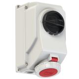 GNIAZDO Z WYŁĄCZNIKIEM 0-1 DUŻE BLOKADA MECHANICZNA 16A 400V 3P+Z+N IP 67 75152-6 PCE