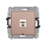 ICON Mechanizm gniazda komputerowego pojedynczego 1xRJ45, kat. 5e, 8-stykowy, bez pola opisowego łos