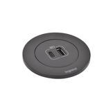 INCARA: DISQ 60 - USB A+C - 0,5 M WIELAND-CZARNY, Legrand