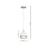 Milagro lampa wisząca Oval E27 biała MLP7043