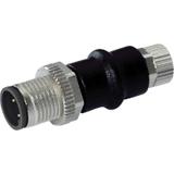 SAI-ADAPT-M12/M8 3P Adapter czujnik-siłownik, Liczba biegunów: 4, kodowanie: M12 = A, M8 = brak, M12 / M8, 24 V /1szt./ 1990550000 WEIDMÜLLER