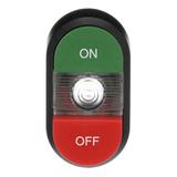 Przycisk podwójny ON-OFF przezroczyste pole podświetlany MPD14-11C