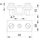 832/40, OBEJMA DYSTANS.DO TAŚMY 40MM