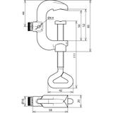 Zacisk uziemiający do drutu do 1 1/4", TG/tZn