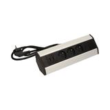 Gniazdo meblowe z ładowarką USB i przewodem 1,8m, 3x2P+Z, 2xUSB (typ A, 2,1A) OR-AE-1360 ORNO