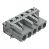 MCS-MIDI Classic gniazdo kątowe 5-bieg. szare raster 5 mm /100szt./ WAGO
