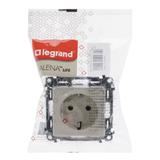 Valena Life Gniazdo Pojedyncze Z Uziemieniem /Z Przesłonami/ Kremowe 16A – 250 V 753220 LEGRAND
