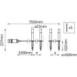 Oprawa SMART+ WIFI GARDENPOLE MINI RGBW ST