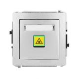 DECO Mechanizm gniazda światłowodowego/optycznego pojedynczego srebrny metalik