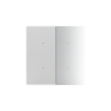 Simon 55 Klawisz połówkowy personalizowany z możliwością nadruku piktogramów; Alu