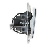 SUNO - Przycisk pojedynczy z podświetleniem - 6 A - 250 V~ - zaciski automatyczne, Czarny, Legrand