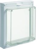 univers N Pokrywa do podstawy NH2 na szynach zb. 40mm przezr. szyba 300x250 US21B5 HAGER