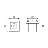 Sufitowa oprawa punktowa HL805 BLUE