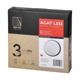 AGAT LED 15W oprawa ogrodowa 1100lm IP54 4000K szara AD-OP-6112GLPM4 ORNO