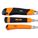 Noże z ostrzem łamanym + ostrza, zestaw 26 sztuk