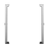 ARIA Ramka ozdobna do gniazd podwójnych monoblokowych - kolor srebro