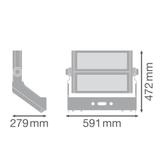 FLOOD MAX LUM 600W 757 ASYM 50X110 WAL LEDVANCE