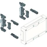 univers N Blok dla szyn zbiorczych poziomych 12/20/30x5/10mm 60mm 1-pol. 150x250mm UE11E0 HAGER