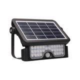 LUX LED 5W naświetlacz solarny z czujnikiem ruchu 500lm IP65 4000K 2x1500mAh czarny AD-SL-6108BLR4 O