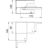 GS-SI90110RW, NAROŻE WEWN. 90X110 CZ.B.