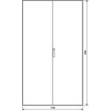 univers Obudowa stojąca IP54 kl.I 1100x1900x600mm RAL7035 FG24XD HAGER