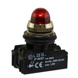 Lampka L22GD 24V-230V W3 czerwona