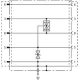 Ogranicznik przepięć FS adapter gniazdo/wtyk D-Sub 9pol, do Profibus-DP/FMS i SINEC L2