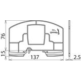 Przegroda Exi dla DRC MCM, na szynę TH 35 mm, kolor niebieski (2 szt.)