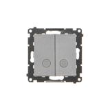 Simon 55 Przycisk zwierny podwójny zwierny bez piktogramu – osobne podświetlenie dla każdego klawisz