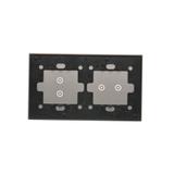 Simon 54 Touch Panel dotykowy S54 Touch 2 moduły 2 pola dotykowe poziome + 2 pola dotykowe pionowe srebrna mgła DSTR223/71 KONTAKT