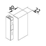 tehalit.SL Końcówka 20x80 sucupira SL200806D6 HAGER