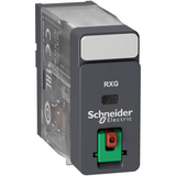 Zelio Relay Przekaźnik interfejsowy z przyciskiem test 230V AC 10A 1 styk C/O RXG11P7 Schneider