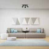 plafon (reflektorki) Vidar 3xGU10 czarny/chrom MLP6286 Milagro