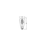 Lampa LED SMART+ WiFi CL Edison Filament szkło przezroczyste RGBW 30  4,5W/827 E27