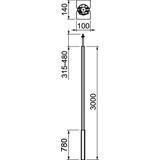 ISS140100RRW, Kolumna zasilająca