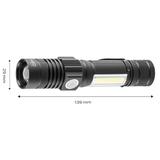 Latarka akumulatorowa USB 800 lm 2 w 1 CREE T6 LED