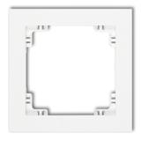 DECO Ramka uniwersalna pojedyncza z tworzywa biały mat