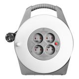 Przedłużacz bębnowy 4 gniazda z uziemieniem zwijany kabel PVC 900W 10m VIRONE