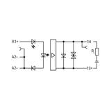 złączka z optoseparatorem 24VDC/3-30VDC/3A