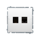 Simon Basic Gniazdo HDMI + RJ45 kat.6. biały BMGHRJ45.01/11 KONTAKT