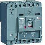 MCCB Wyłącznik mocy h3+ P160 4P 125A 25kA TM HHS127DC HAGER
