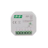 Przekaźnik elektromagnetyczny 2Z 16A montaż podtynkowy w obud.PDT U=7-30VAC / 9-40VDC PP-2Z-24V F&F