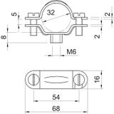 2900, ŚRUBOWA OBEJMA DYSTANS.PG29
