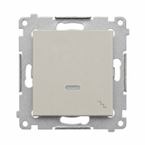 Simon 54 Łącznik schodowy z podświetleniem LED szybkozłączka kaszmir mat DW6L.01/42